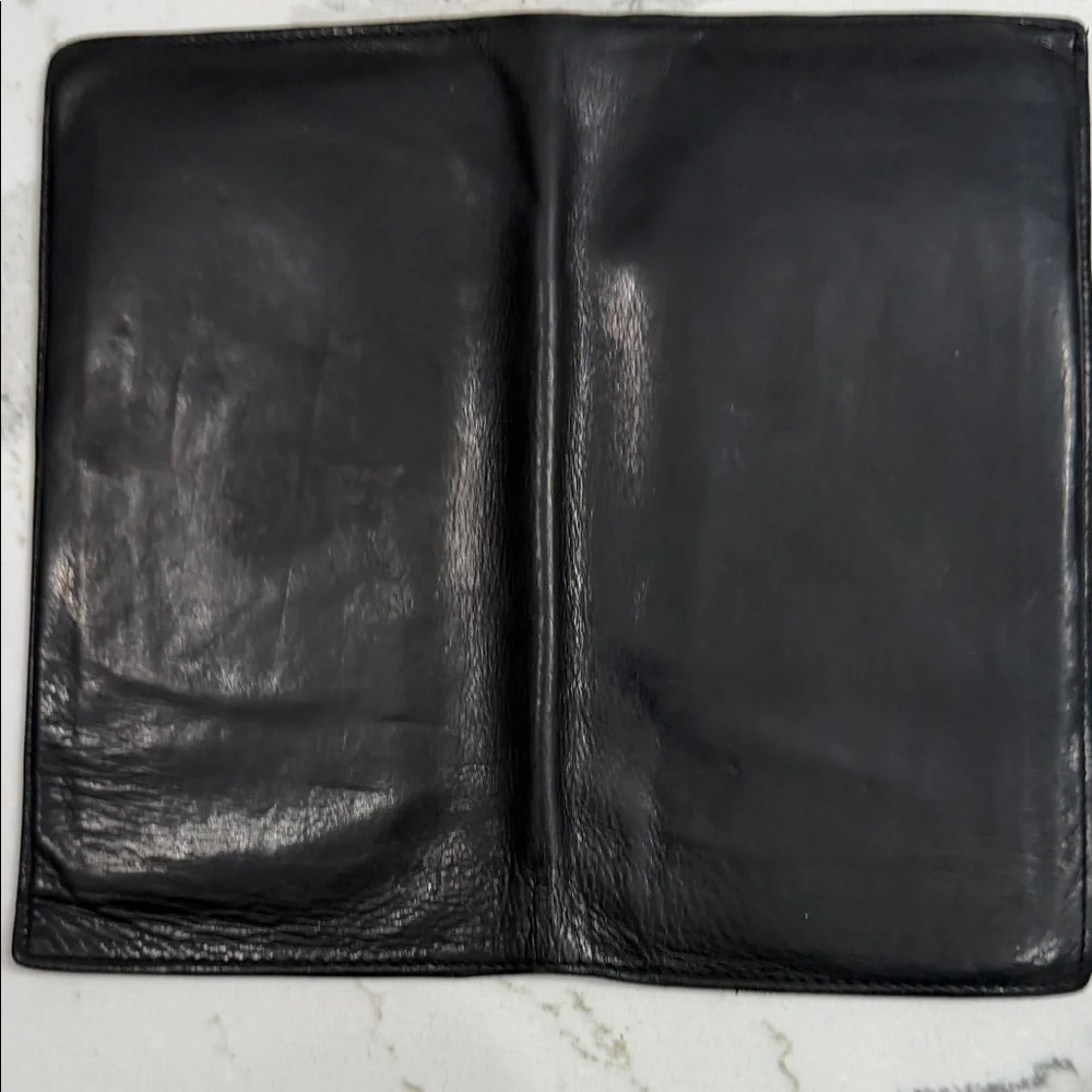 Coach Water Buffalo Vintage Breast Pocket Travel Long Leather Wallet -Rare